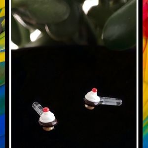 Glass Ice Cream Cone Earring Gauges